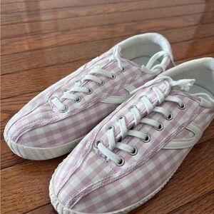 Tretorn Pink Gingham Sneakers